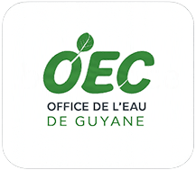 Logo OEC Office de l’Eau de Guyane vert