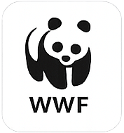 Logo WWF avec panda noir et blanc
